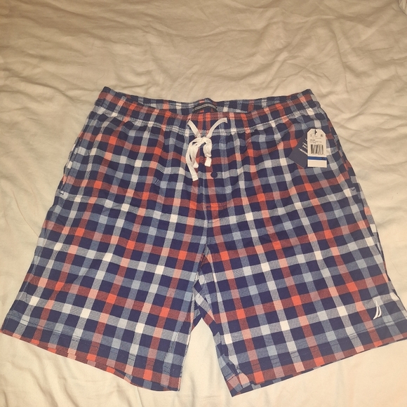 Nautica Other - Nautica Men's Blue And Orange Sleep Shorts